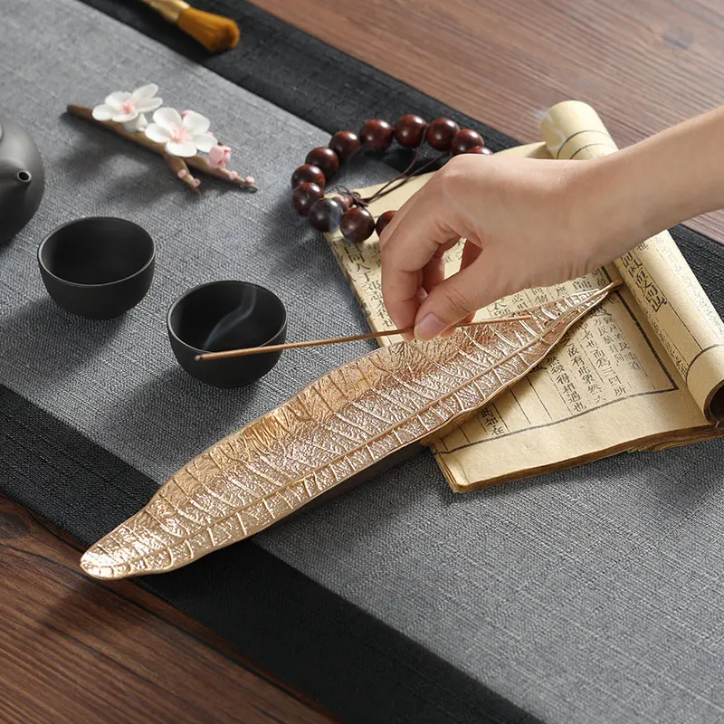 

Zen Incense Insert Decoration for Home Aloe Tea Ceremony Linear Sandalwood Alloy Incense Stove Censer Retro Holder Fragrance