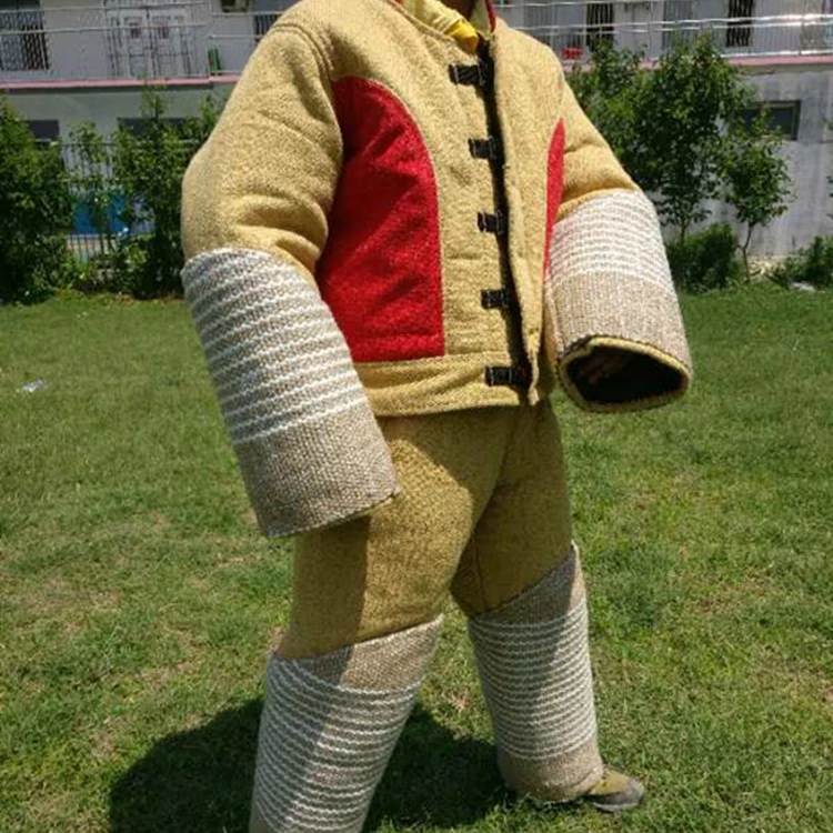 

2023 Training Protection Suit Bite tear-resistant cloth /sleeve Dog Bite suit Dog flax