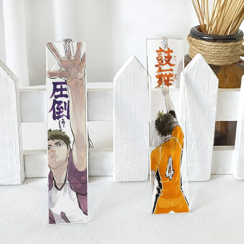

Anime Haikyuu!! Kozume Kenma Kuroo Tetsurou Transparent Bookmark Creative Bookmarks Stationery Accessories Figure 3421