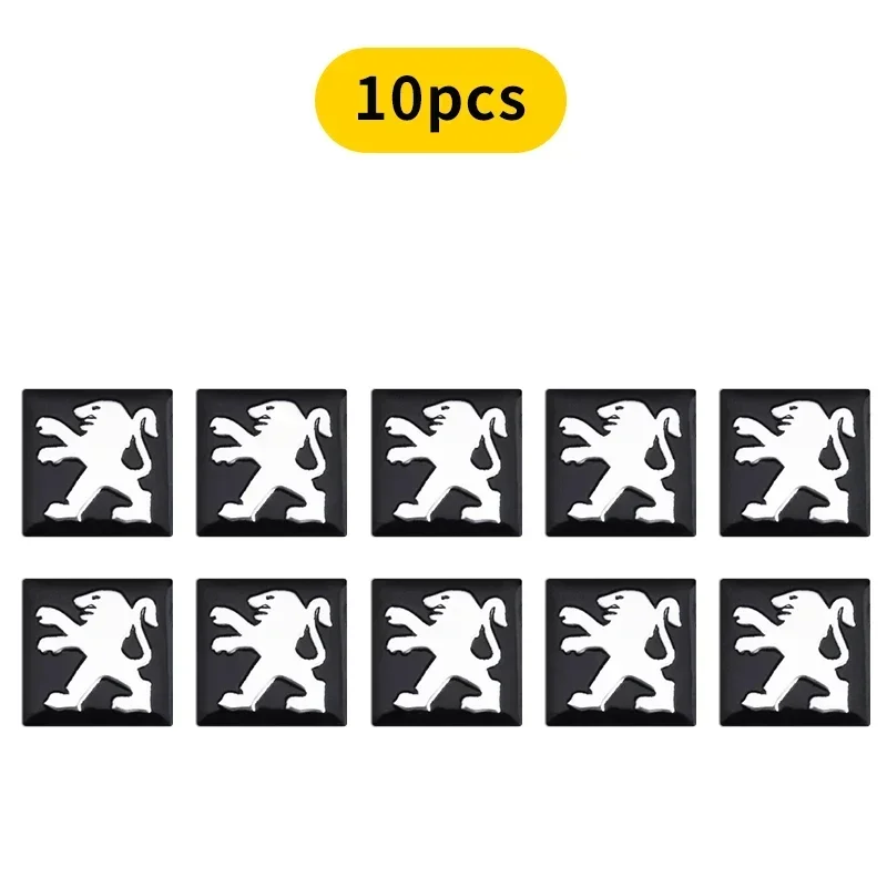 

2/5/10 шт./лот 16 мм корпус ключа автомобиля квадратная эмблема символ наклейка логотип для Peugeot 206 207 307 308 Citroen C2 C3 удаленные ключи от машины