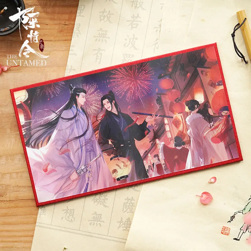 

Аниме неразобранная решетка цветные бумажные карты Mo Dao Zu Shi Wei Wuxian Lan Wangji Рисунок доска карты сувенирные BL игрушки