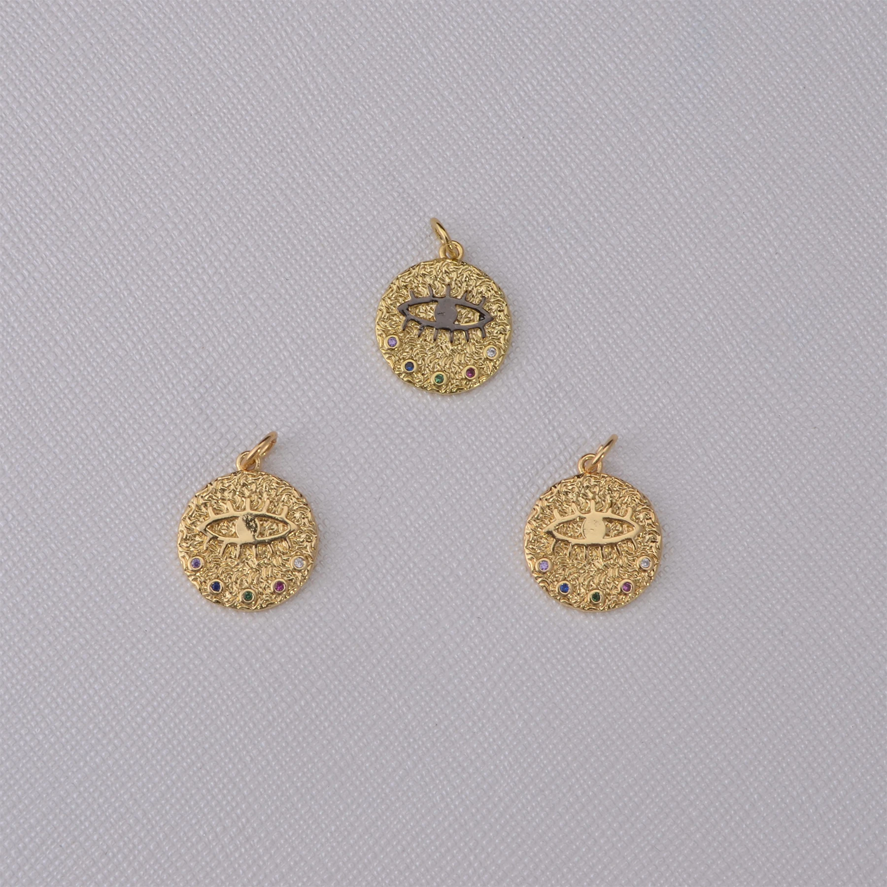 

Medal Badge Pendant Clasp Devil's Eye Earring Hooks Jewellery Making Supplies necklace bracelet bulk wholesale