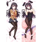 Наволочка для подушки Rascal Not Dream of Bunny Girl, чехол Peachskin Senpai Seishun Buta Yaro Sakurajima Mai Dakimakura, наволочка для тела