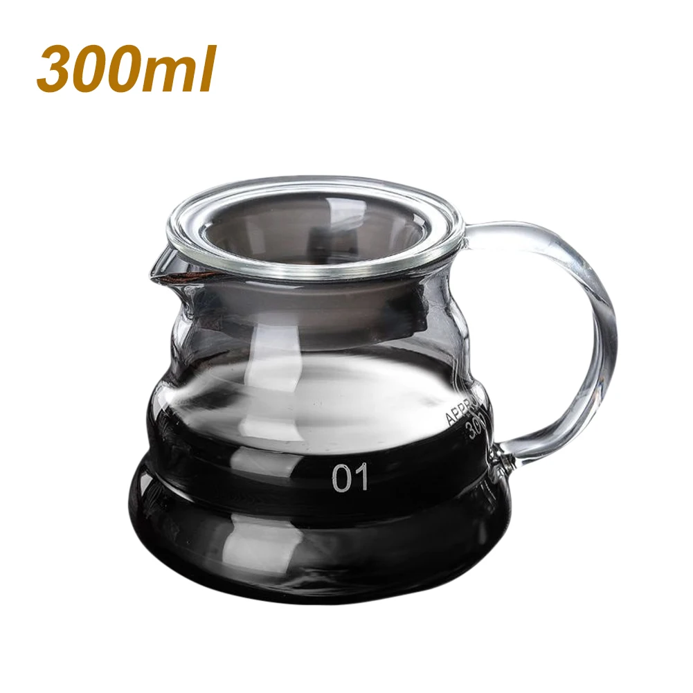 

300ML Glass Coffee Kettle Drip Brewing Hot Brewer Coffee Pot Dripper Barista Pour Over Coffee Maker For Home Office Coffeeware
