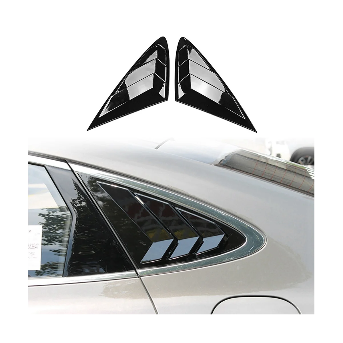 Яркая черная обшивка затвора заднего стекла автомобиля для Hyundai Sonata DN8 2020 2021