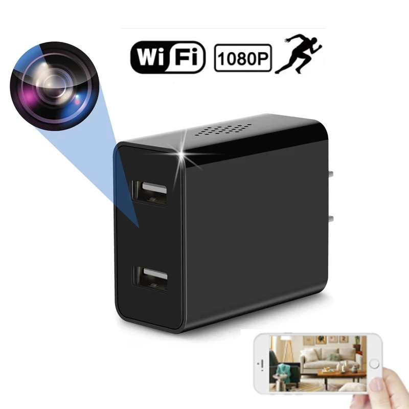 

Мини-камера видеонаблюдения с Wi-Fi и USB-портом для зарядки