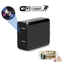 4k hd mini plug camera useu power adapter home wifi security monitor remote motion detection camera with usb charging port