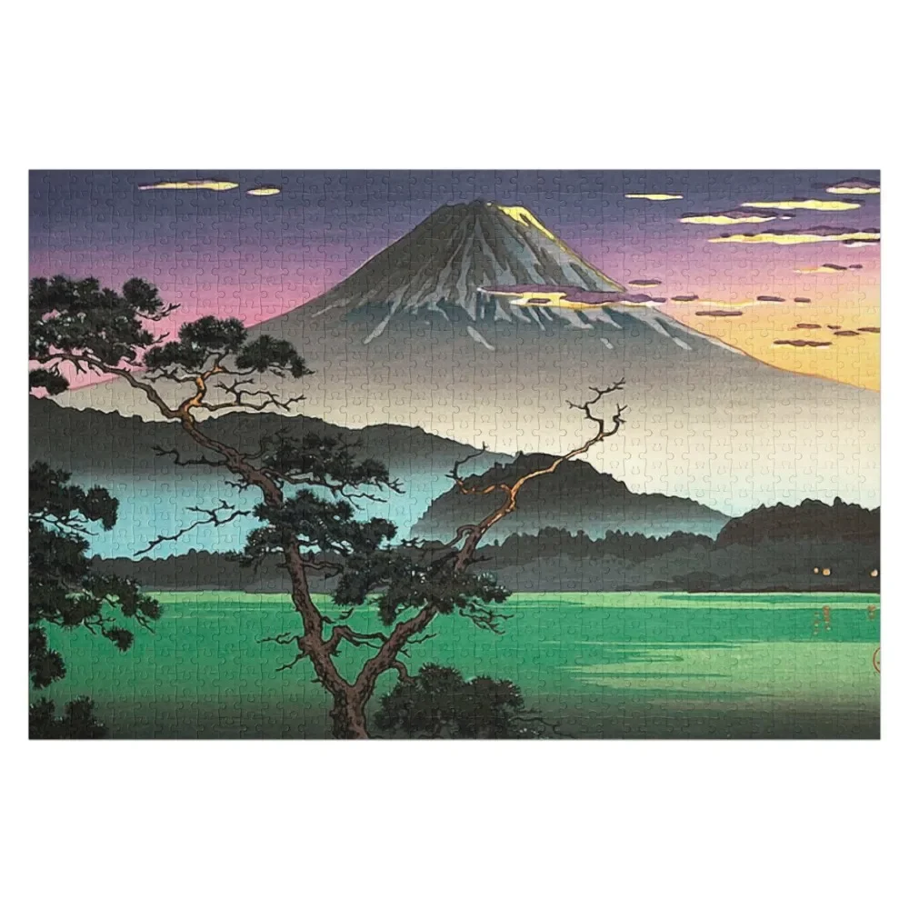 Деревянный пазл Tsuchiya Koitsu - Гора Фудзи вечерний вид из Lake Sai 300/500/1000 деталей