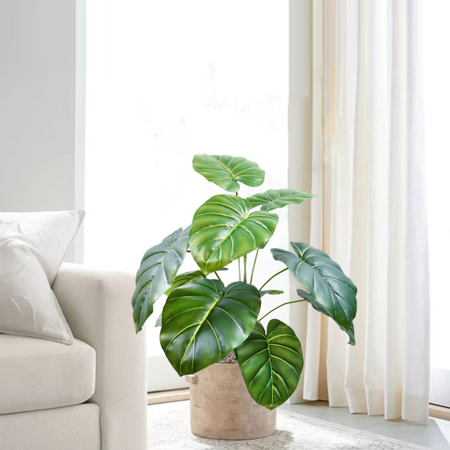 Искусственное украшение дерева монстеры 100 см пластиковые карнавальные листья