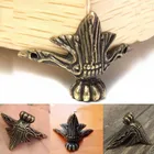 Античная защита для углов, бронзовая коробочка для ювелирных изделий, Декоративные ножки, металлический кронштейн для детской фурнитуры для рукоделия, мебели