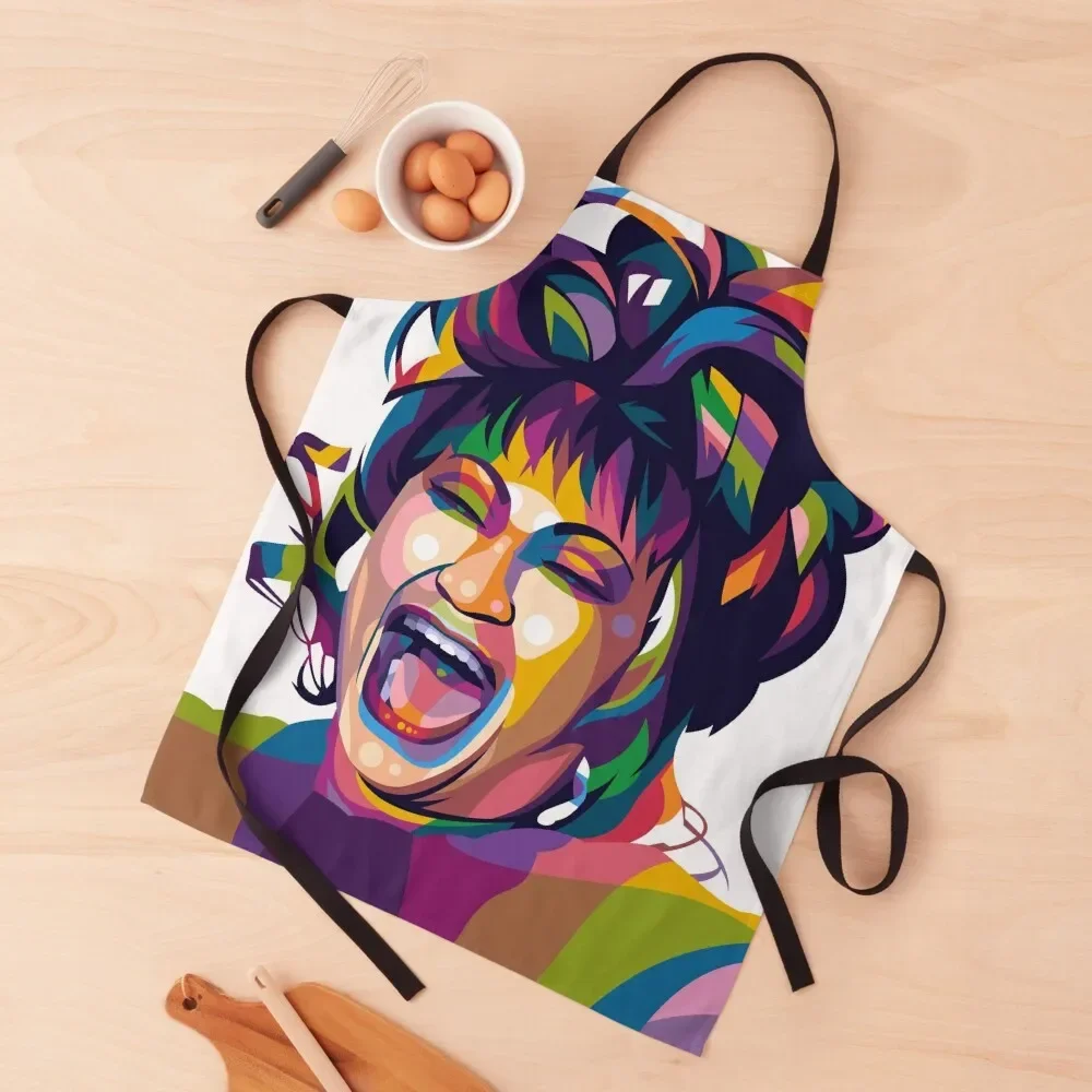 Фото Фартук Celia Cruz для приготовления пищи для женщин, фартук для рисования №1