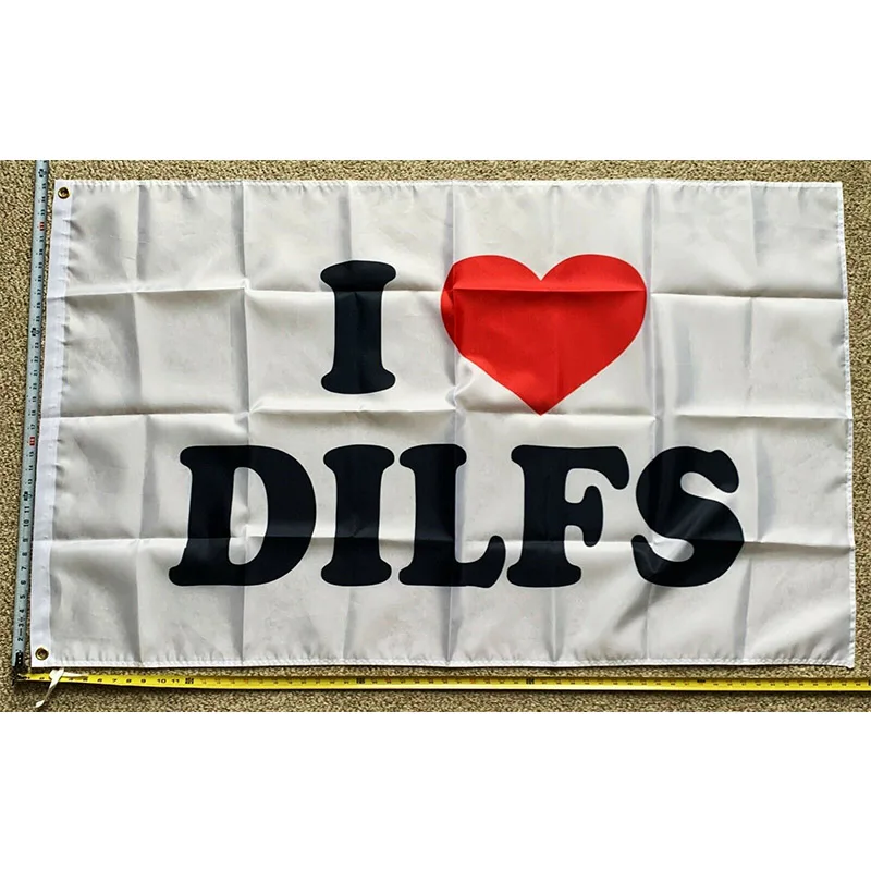 

DILF Flag FREE SHIPPING I Heart DILF W Dad Beer Busch Bud Trump Sign Poster 3x5' yhx0436