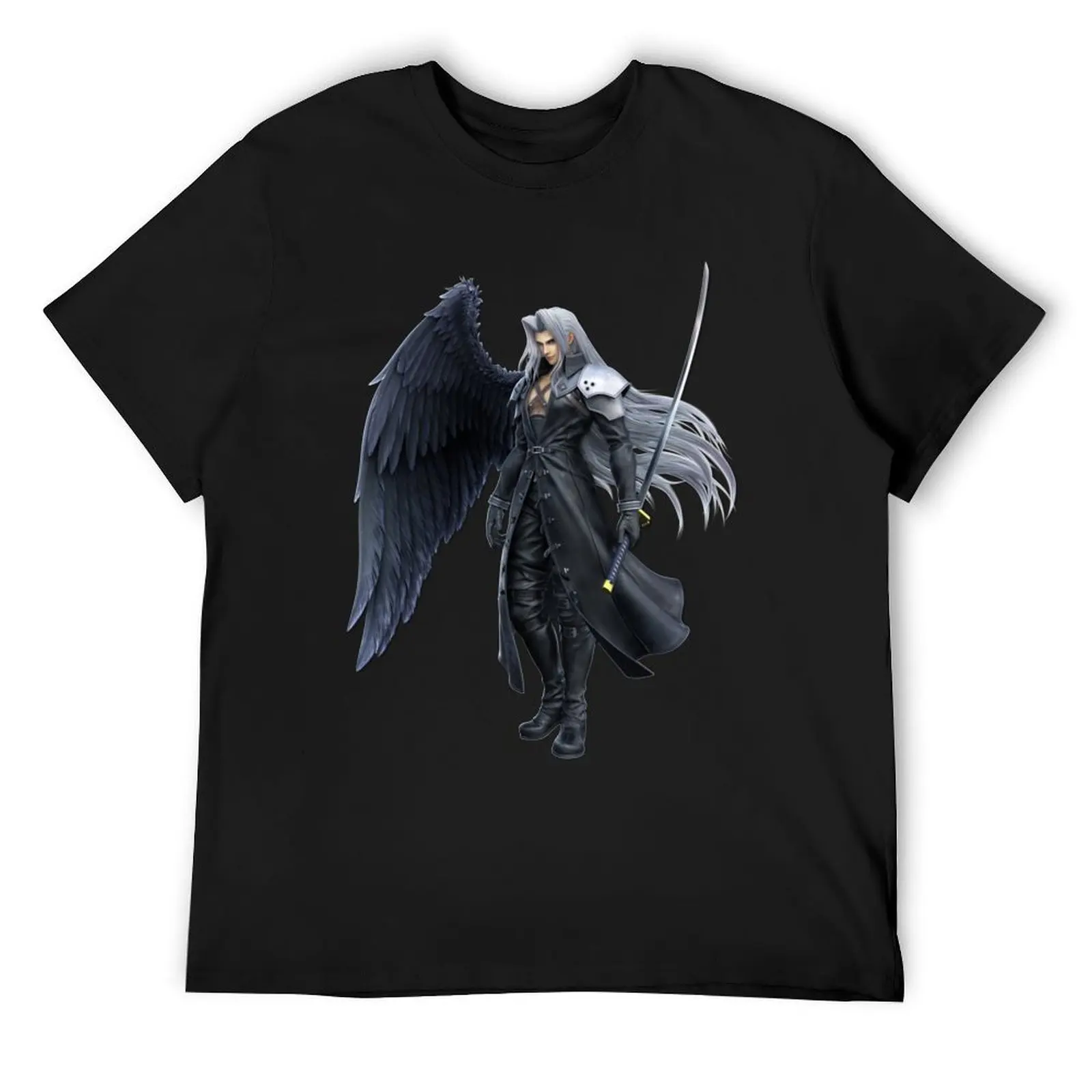 Футболка Sephiroth Smash Render винтажная рубашка с аниме эстетичная одежда мужские белые