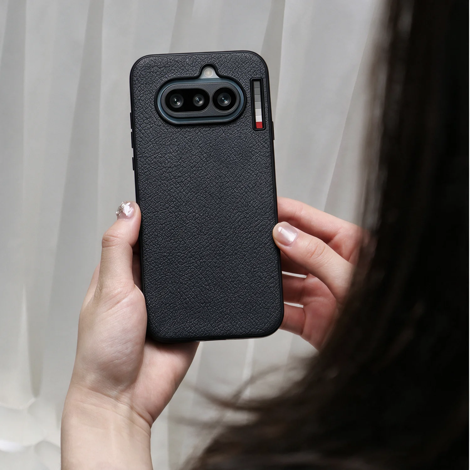 Фото Чехол REDVAG для Nothing Phone (4a) (3a) из роскошной кожи, натуральная овчина, однотонный, для Nothing4a Nothing3a 4A. №1