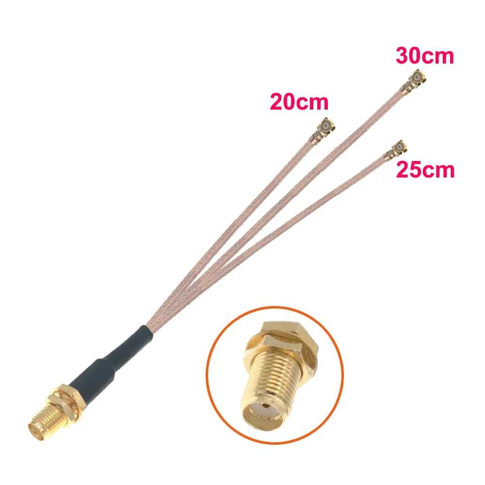 Разъем SMA для 3 шт. uFL/u.FL/IPX/IPEX РЧ коаксиальный адаптер в сборе RG178 ОТРЕЗОК кабеля