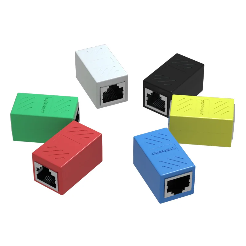 

RJ45 Female To Female Port Network Ethernet LAN Splitter Connector Transfer Head RJ45 Adapter Coupler CAT5 CAT6 Sockt