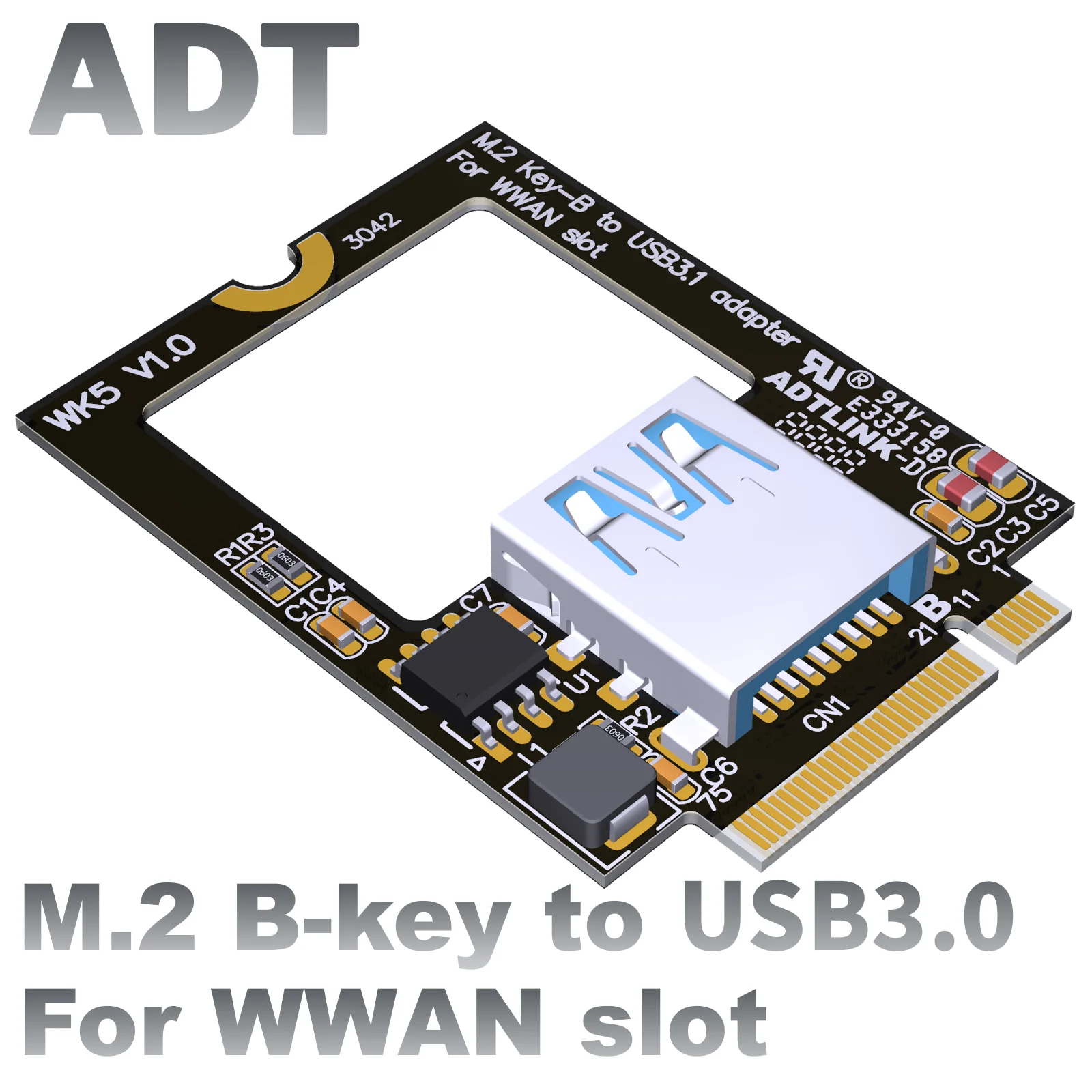 ADT M.2 B-key switching wireless Bluetooth wifi NIC USB 3.0 solid State Drive NGFF3042
