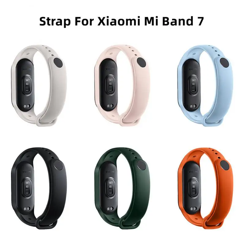 

Цветной сменный Браслет из ТПУ для Xiaomi Mi Band 7, дышащий и устойчивый к поту ремешок для часов, мягкий и удобный ремешок на запястье