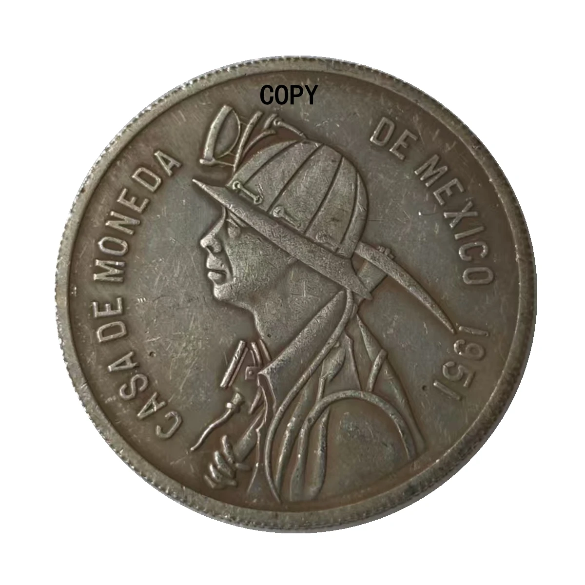 

Серебряная копия монеты Мексика 1 Офза 1951 41 мм