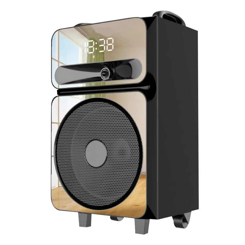 

Factory Direct OEM SA-Q27 Active remote control LED screen Outdoor party Karaoke trolley speaker