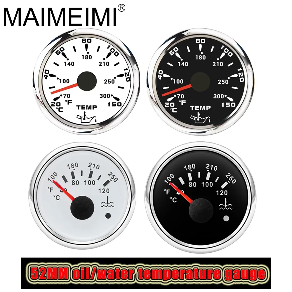 Автомобильный датчик температуры воды 52 мм 7 цветов 9 ~ 32 В