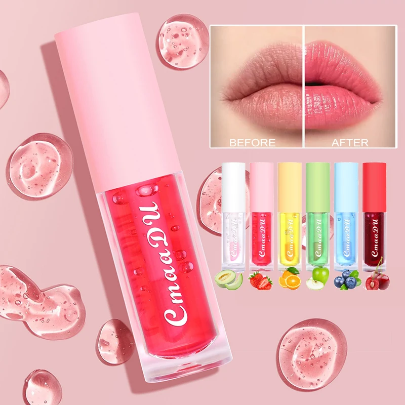 

Strawberry Orange Blueberry Cherry Fruit Watery Lip Gloss Lip Glaze Lip Oil Hydrating Clear Liquid Lipstick Tint Cosmetic