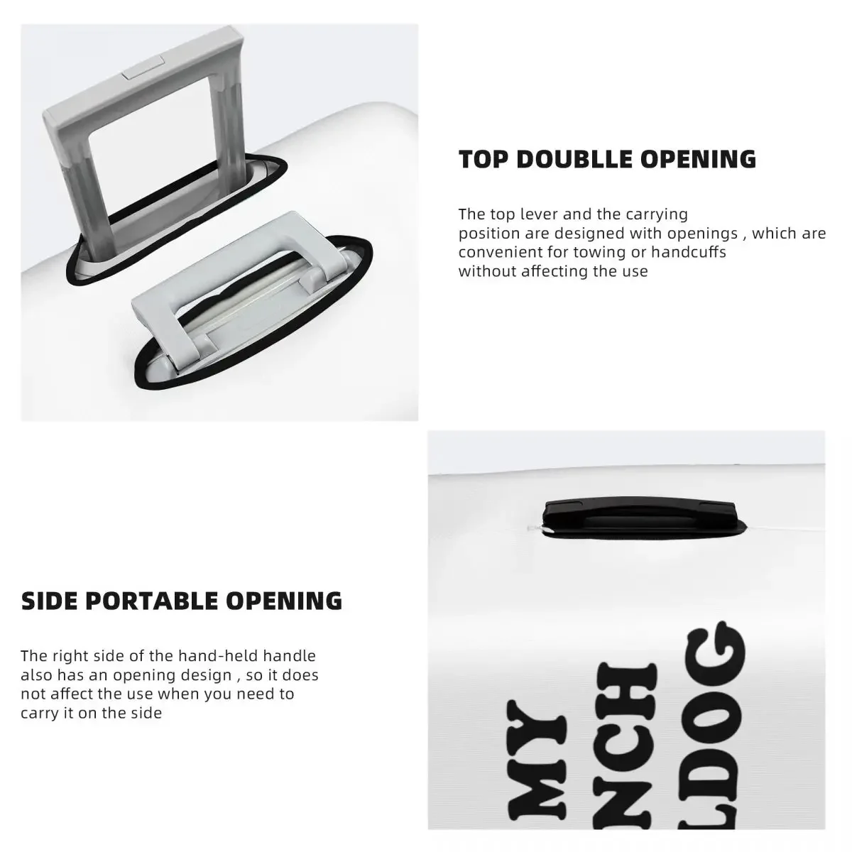 Чемодан на заказ с надписью I Love My French Bulldog 22 эластичный для путешествий Защитные