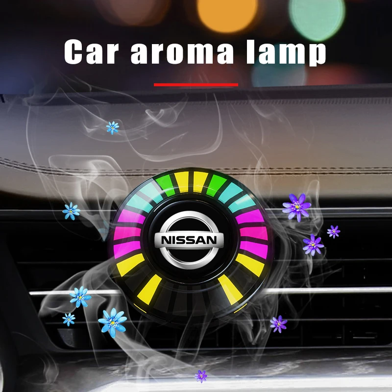 

Car RGB LED Strip Sound Control Light Voice Rhythm Aromatherapy Pickup Lamp For Nissan Qashqai j11 j10 Juke X Trail t32 Tiida