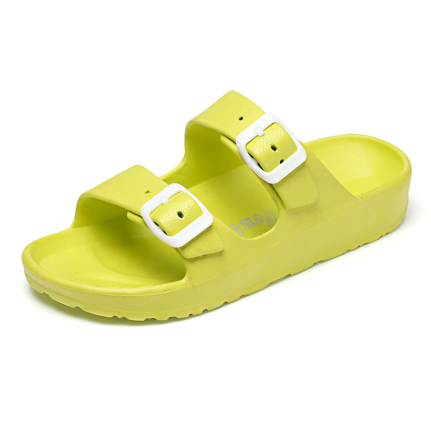 2023 New Women Summer Soft Slip Sandals Woman Buckle Strap Foam Sole Durable Sandals Ladies Outdoor Casual Beach Shoes