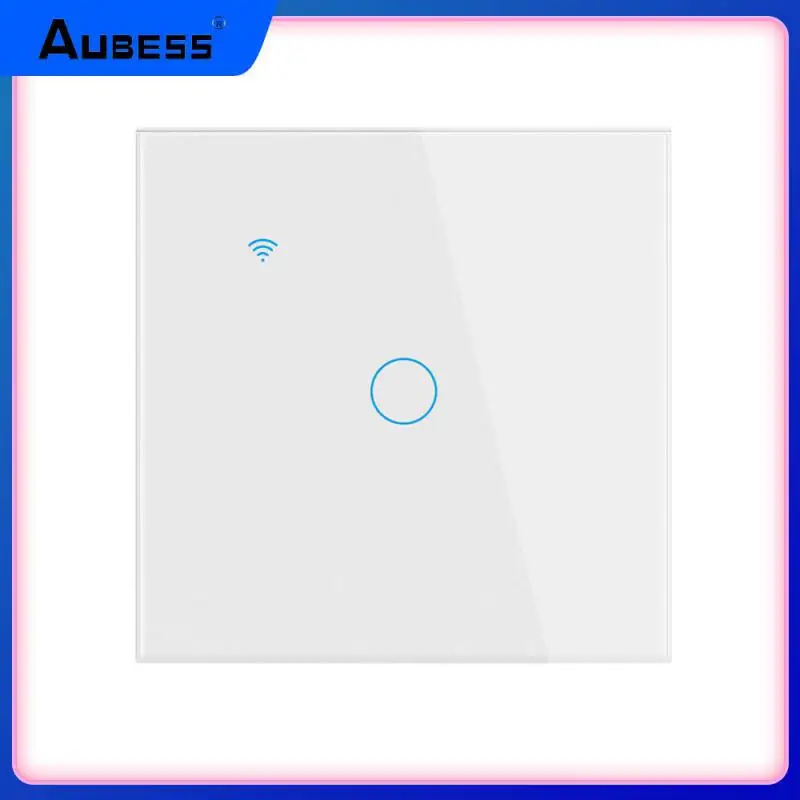 

Smart Touch Switch Aubess Wifi 1/2/3/4 Gang Wall Button Touch Light Switch Support Alexa Google Home Top Sale Tuya Wif New Hot