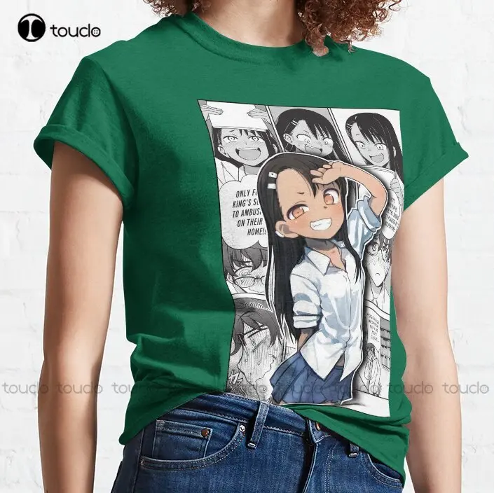 Классическая футболка Nagatoro белая индивидуальный заказ Подростковая унисекс с