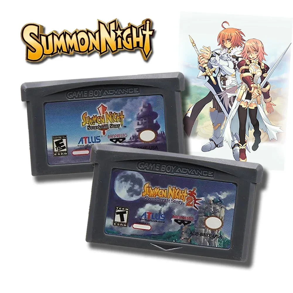 Summon Night 2 GBA NDS 32-битная Игра Cartidge Для Видеоигр Лидер Ночного Времени В Продаже