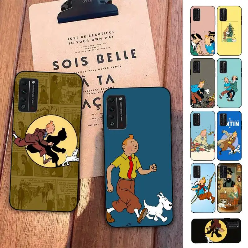 

French classic cartoon The Adventures of Tintin Phone Case for Huawei Honor 10 i 8X C 5A 20 9 10 30 lite pro Voew 10 20 V30