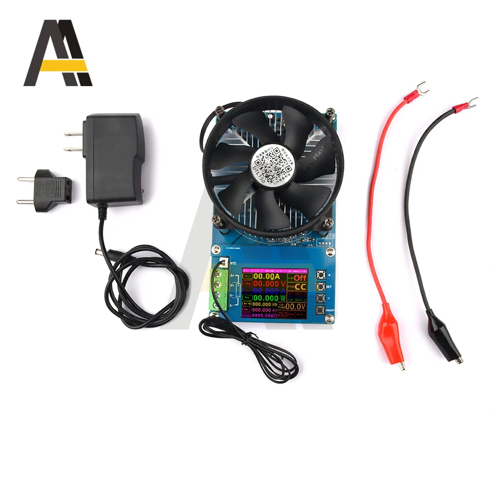 

DTL150 DC 150W Screen CNC Electronic Load Board US To EU Plug 2.4 inch Constant Current Constant Voltage Load with radiator fan