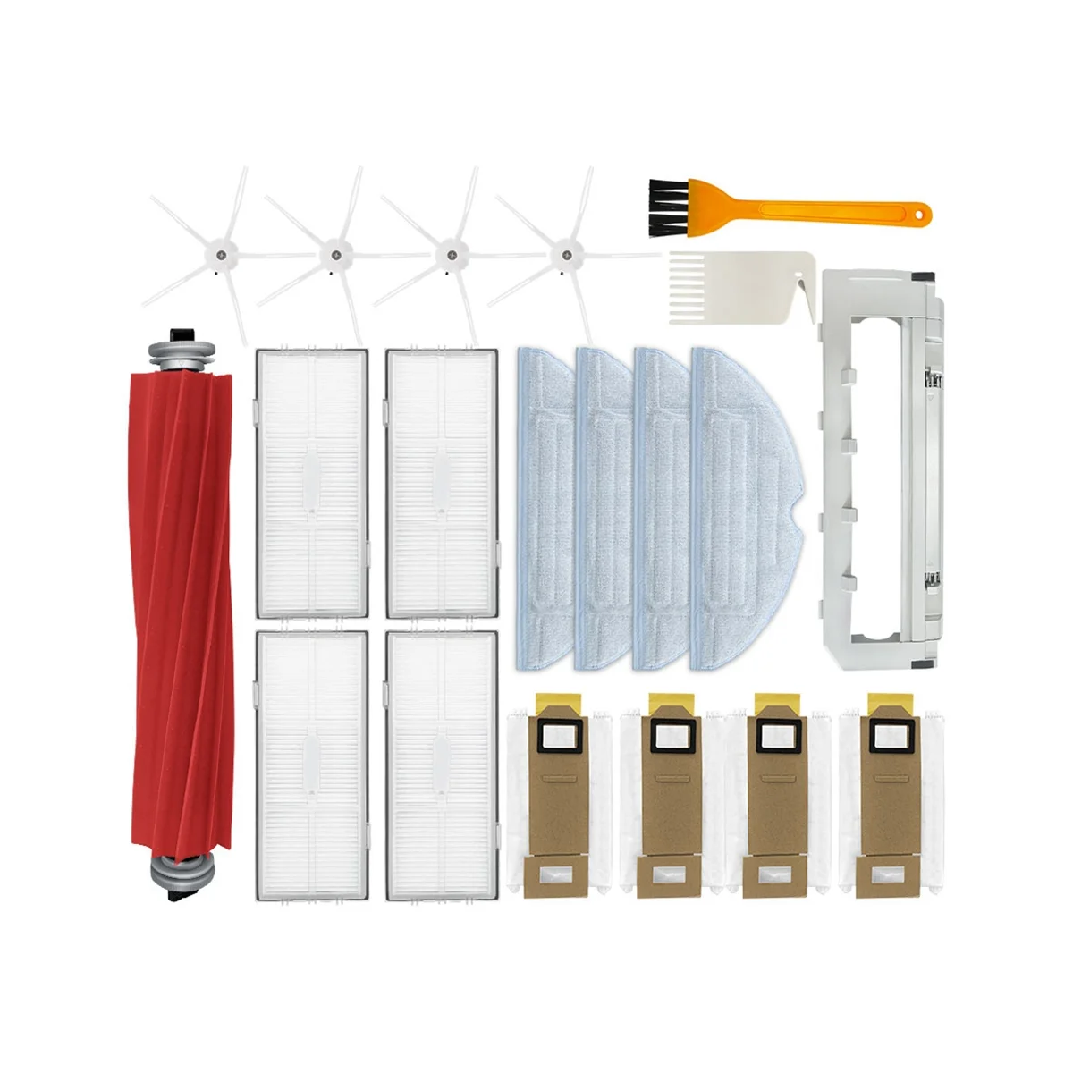 

For S7 / S70 / S75/S7 Max/S7 MaxV/T7S/T7S Plus Spare Parts Accessories Main Side Brush Hepa Filter Mop Dust Bag