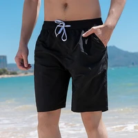 professional men quick drying beach pants five points fashion boxer loose swimming trunks black large size casual shorts