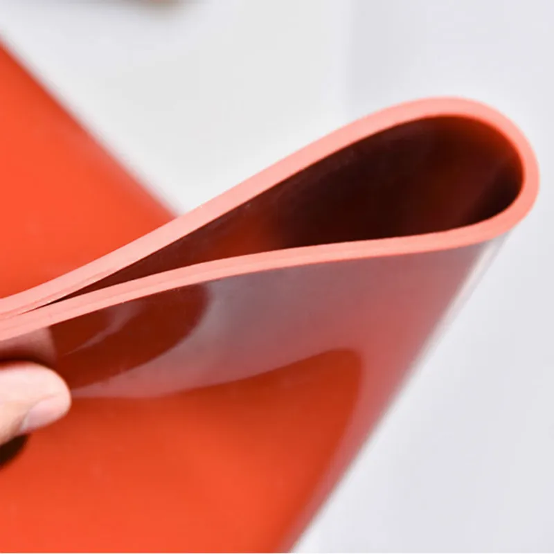 Silicone Rubber Sheet Red Black Translucent Plate Mat High Temperature Resistance 1mm 2mm 3mm 4mm 5mm 500x500mm Silikon Rubber
