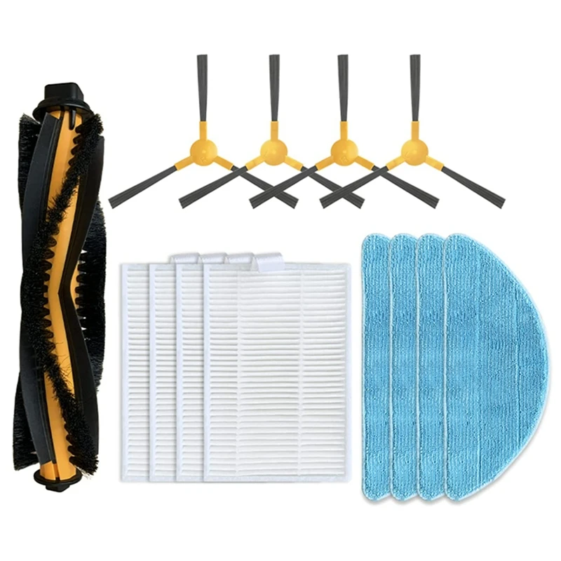 

For Proscenic 800T 820S Robot Vacuum Cleaner Spare Parts Accessories Main Brush Side Brush Hepa Filter Filter Mop Rag