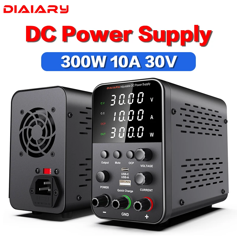 Регулируемый источник питания постоянного тока 30 в 10 А 60 в 5 А лабораторный настольный источник питания стабилизированный источник питания Регулятор напряжения Переключатель 110-220 В