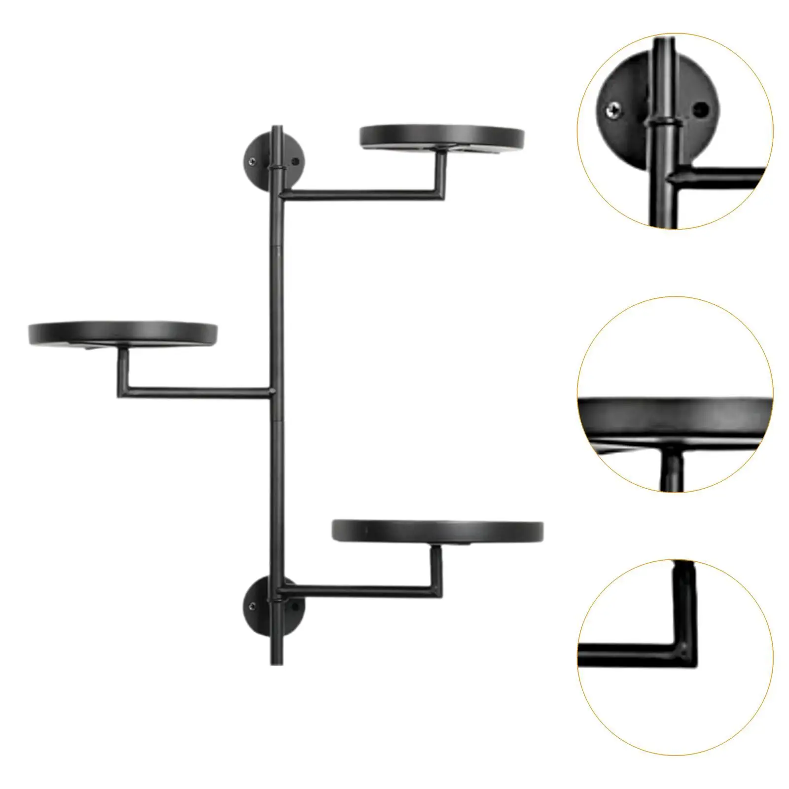 Вращающаяся полка для растений с окном компактная 3-уровневая устойчивая к