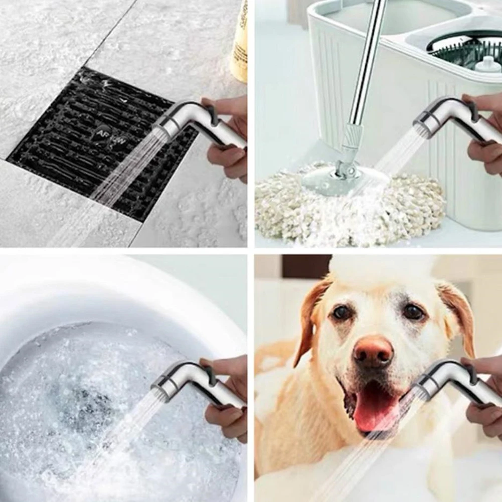 

Bathroom Fixture Bidets Flow Adjustable Sprayer Health Faucet Hand Shower Easy Control ABS Water Save No Splash For Elders Kid