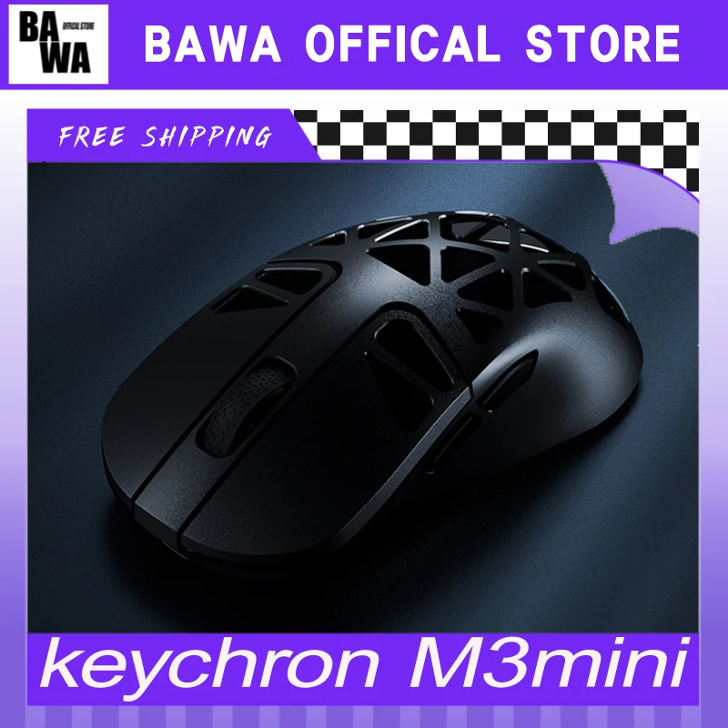 Keychron M3mini Беспроводная мышь из магниевого сплава трехрежимная 4k для киберспорта
