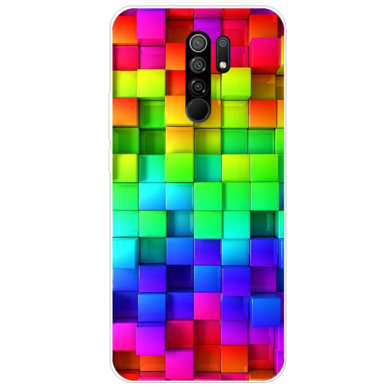 Чехол для Xiaomi Redmi 9 Силиконовый Модный милый матовый чехол бампер Redmi9 Coque Fundas Capa