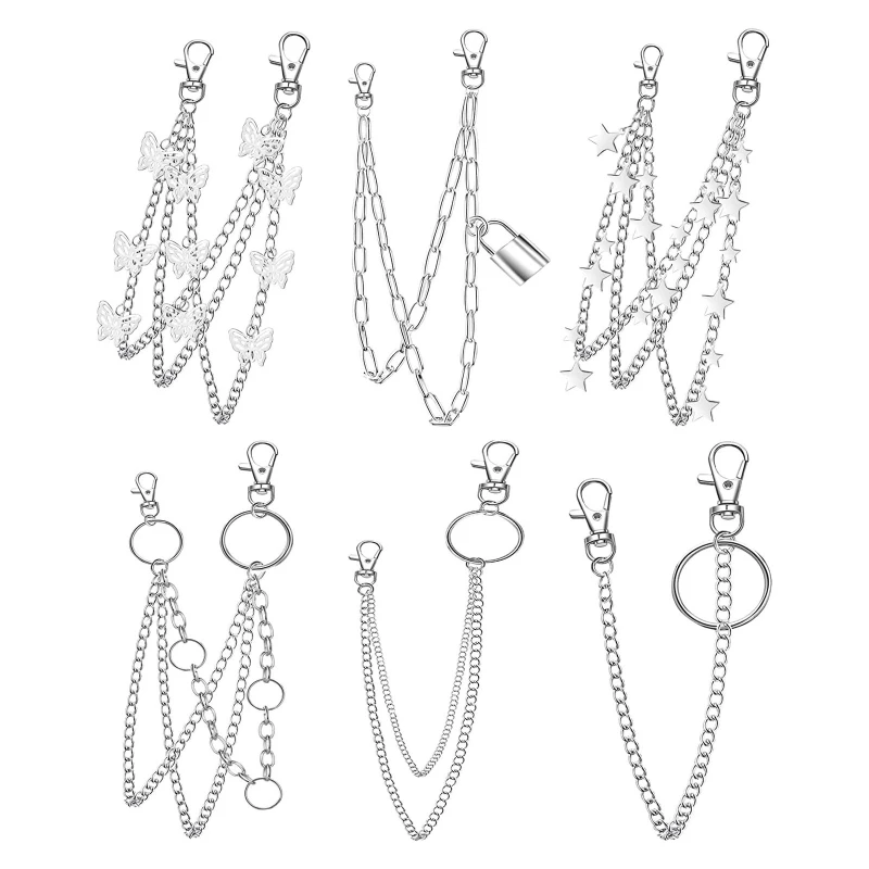 

Модный ремень из искусственной кожи, многослойная подвесная цепочка для джинсов