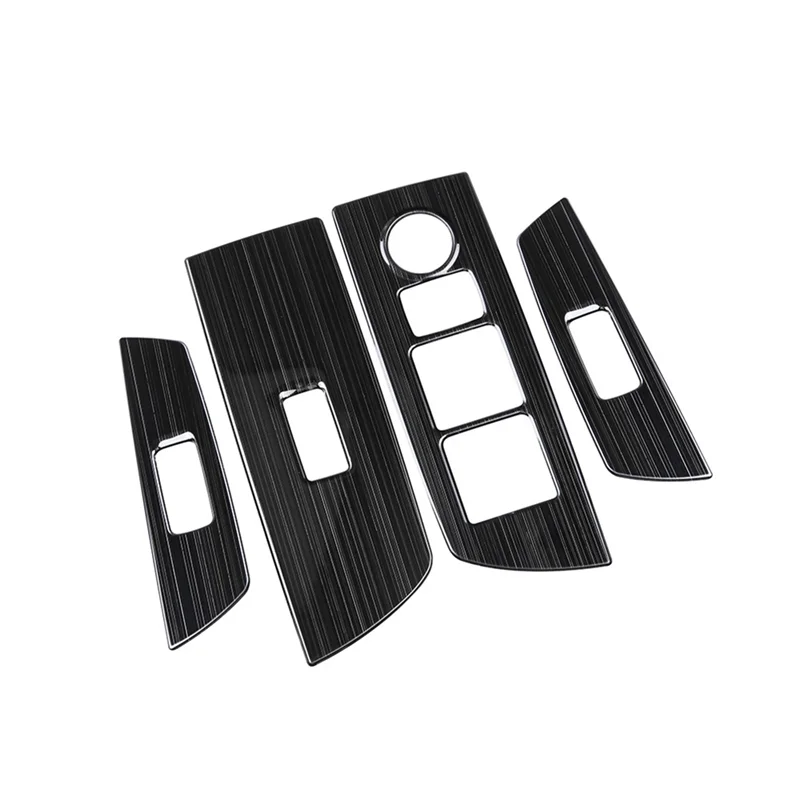 

Car Stainless Steel Window Glass Lift Button Switch Cover Trim Door Armrest Panel for Mazda CX9 CX-9 2022+ RHD
