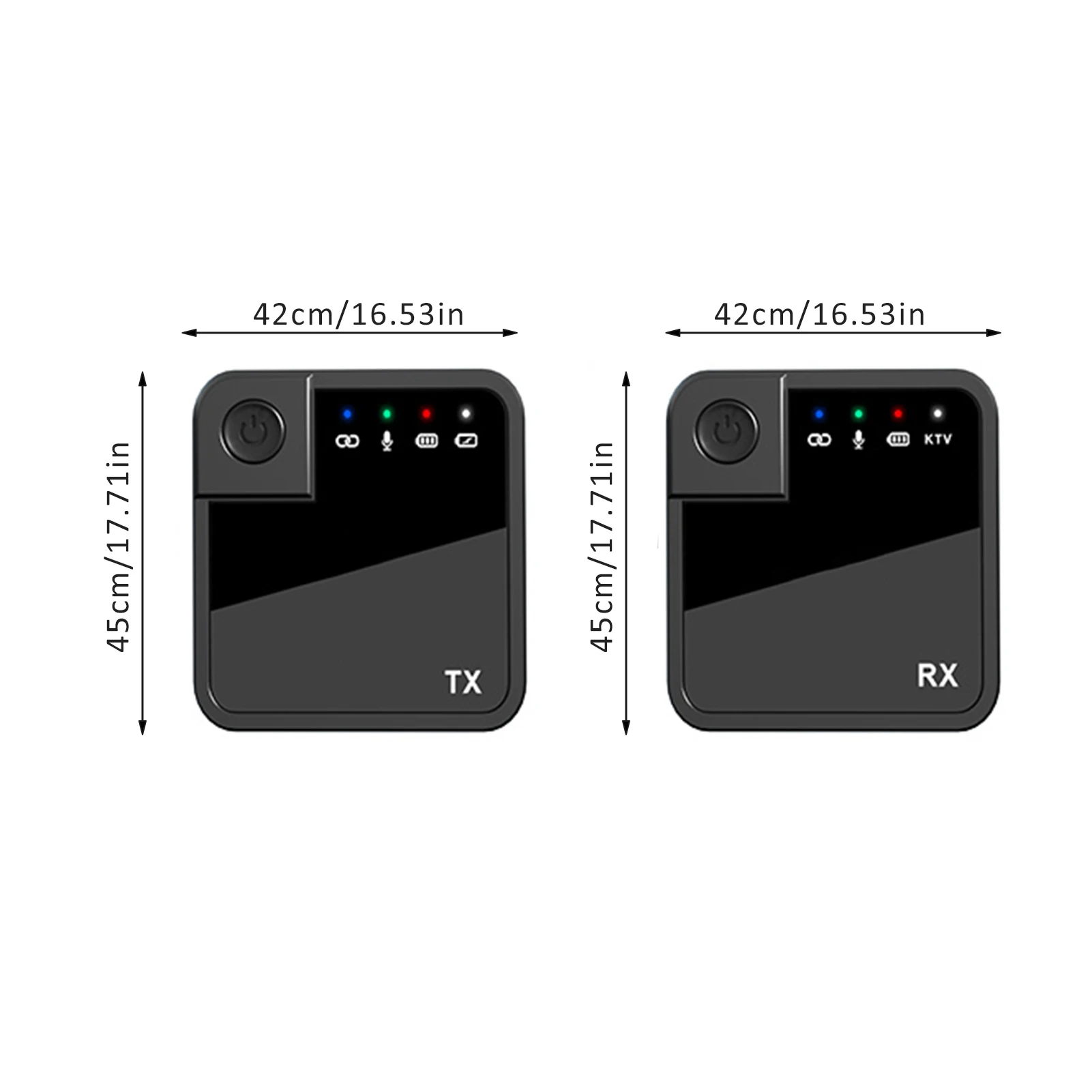 

Wireless Lavalier Microphone Two-Way 2.4G Wireless Lapel Mic System Easy To Carry Microphone System