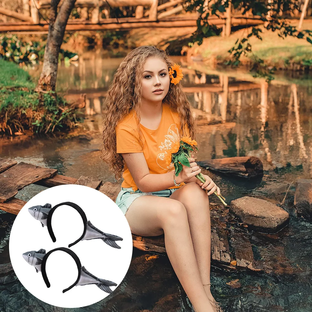 2 шт. повязка на голову с соленой рыбой товары для вечеринок головной убор