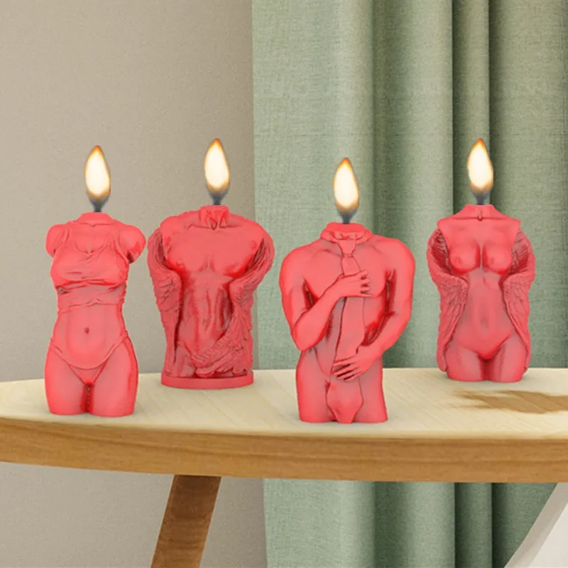 

3D Human Body Candle Molds Silicone DIY Sexy Woman Candle Making Aroma Soy Wax Soap Polymer Clay Plaster Epoxy Resin Moulds