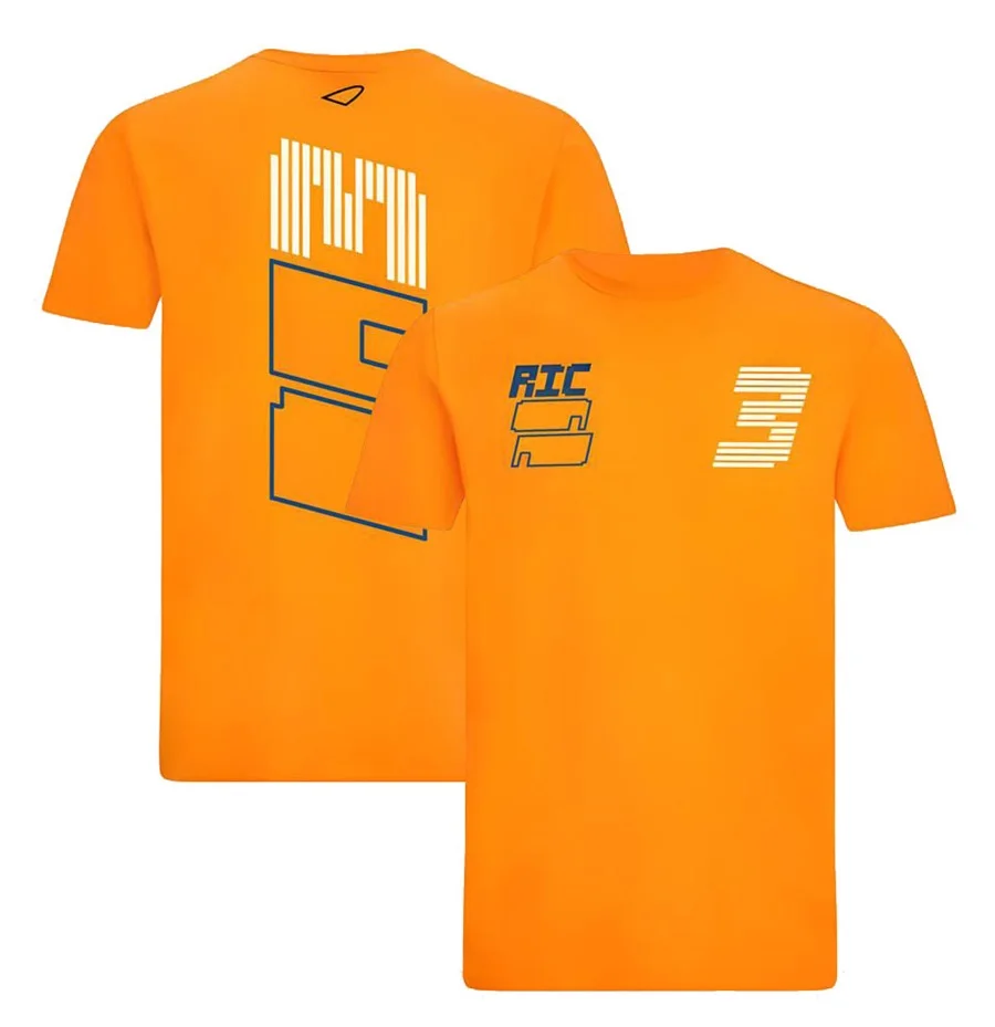 

F1 Summer Men's Women's T-shirt Formula 1 Team Logo Short Sleeve Shirt Custom Racing Jersey Car Fans Quick Dry T-shirt Plus Size