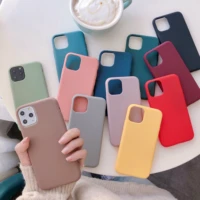 fashion candy color wine red blue case for iphone 11 12 mini 13 pro xs max xr x soft tpu green color for iphone 6 7 8 plus cover